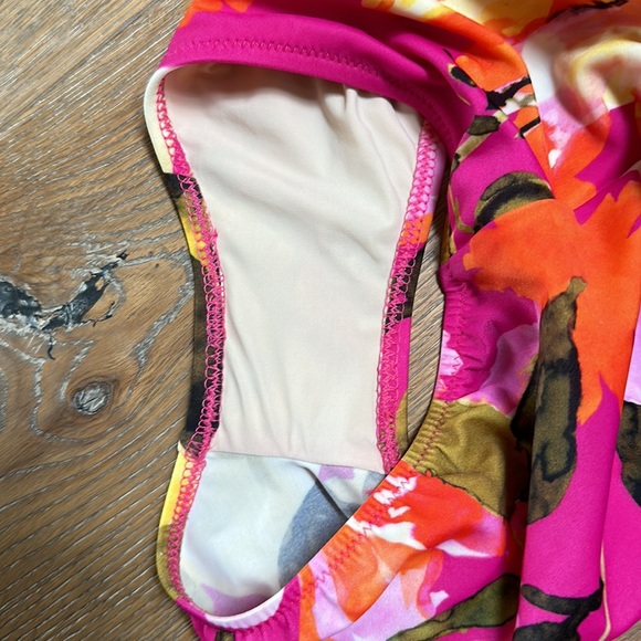 Diva by Rachel Pappo floral Tropical one piece swimsuit Hawaii Barbicore Pink - Picture 14 of 17